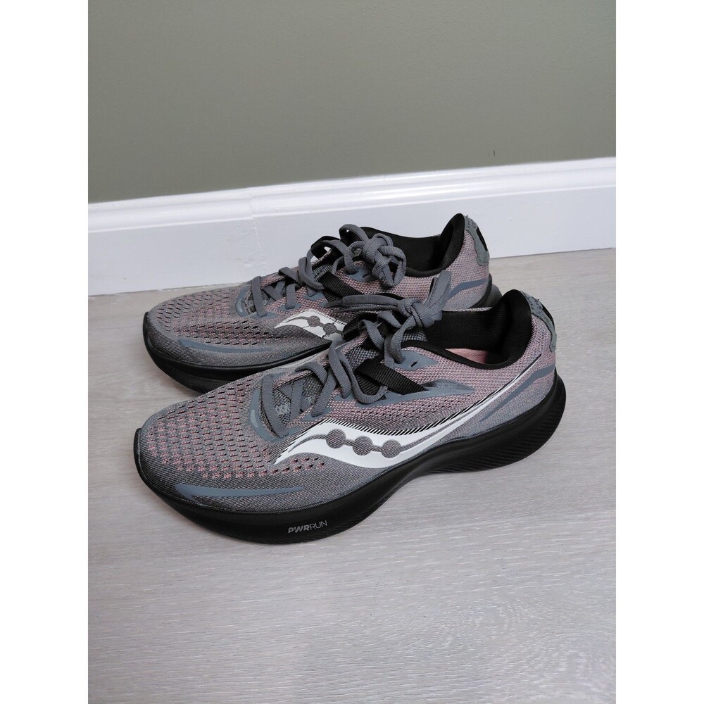 Size 8 - Saucony Ride 15 Charcoal Ember Women's Sneakers